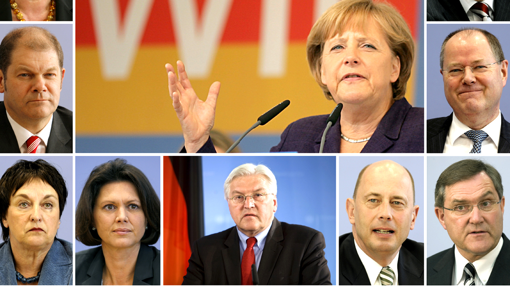 Foto-Kombo zeigt Köpfe aus dem "Merkel-Kabinett" | null