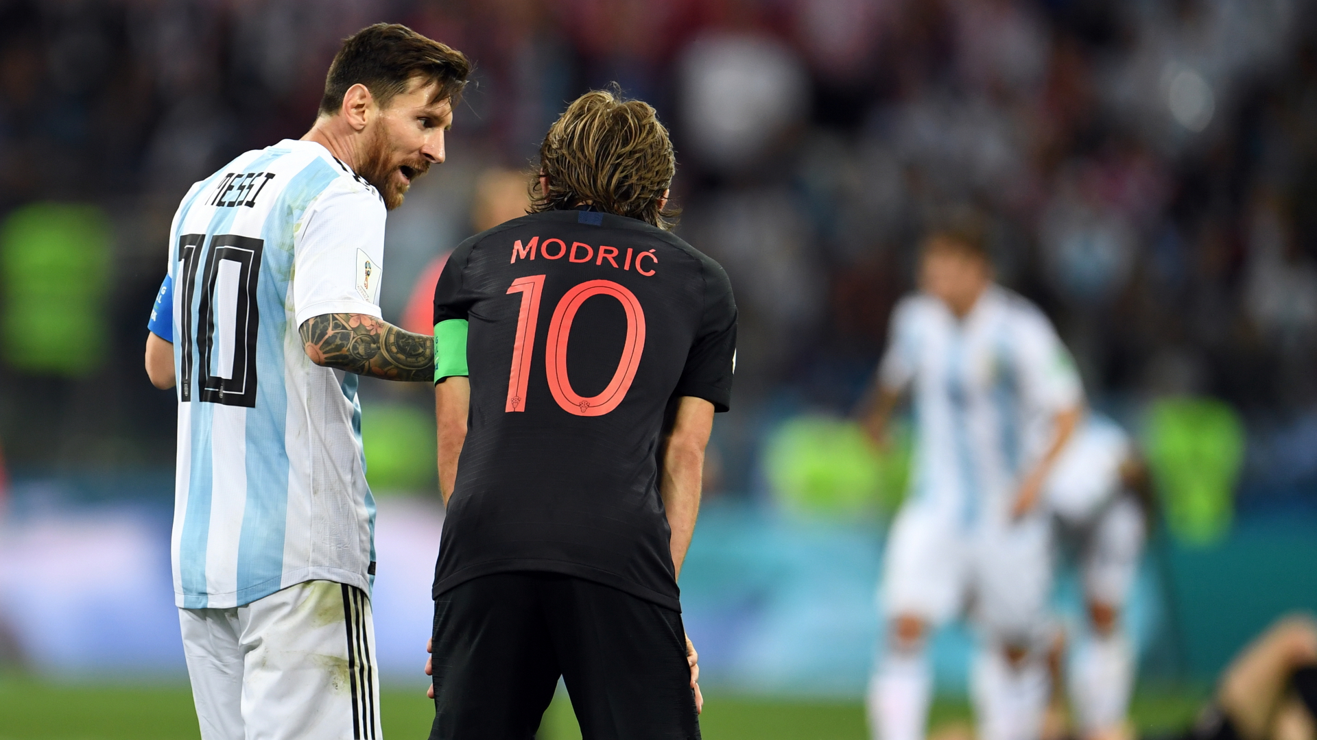 Lionel Messi und Luka Modric (Archivbild von 2018) | dpa