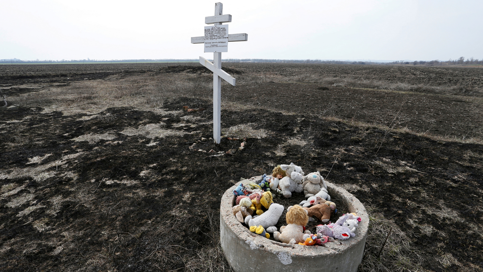 Spielzeug erinnert in der Ukraine an den Absturz der Boing MH17 im Juli 2014 | REUTERS