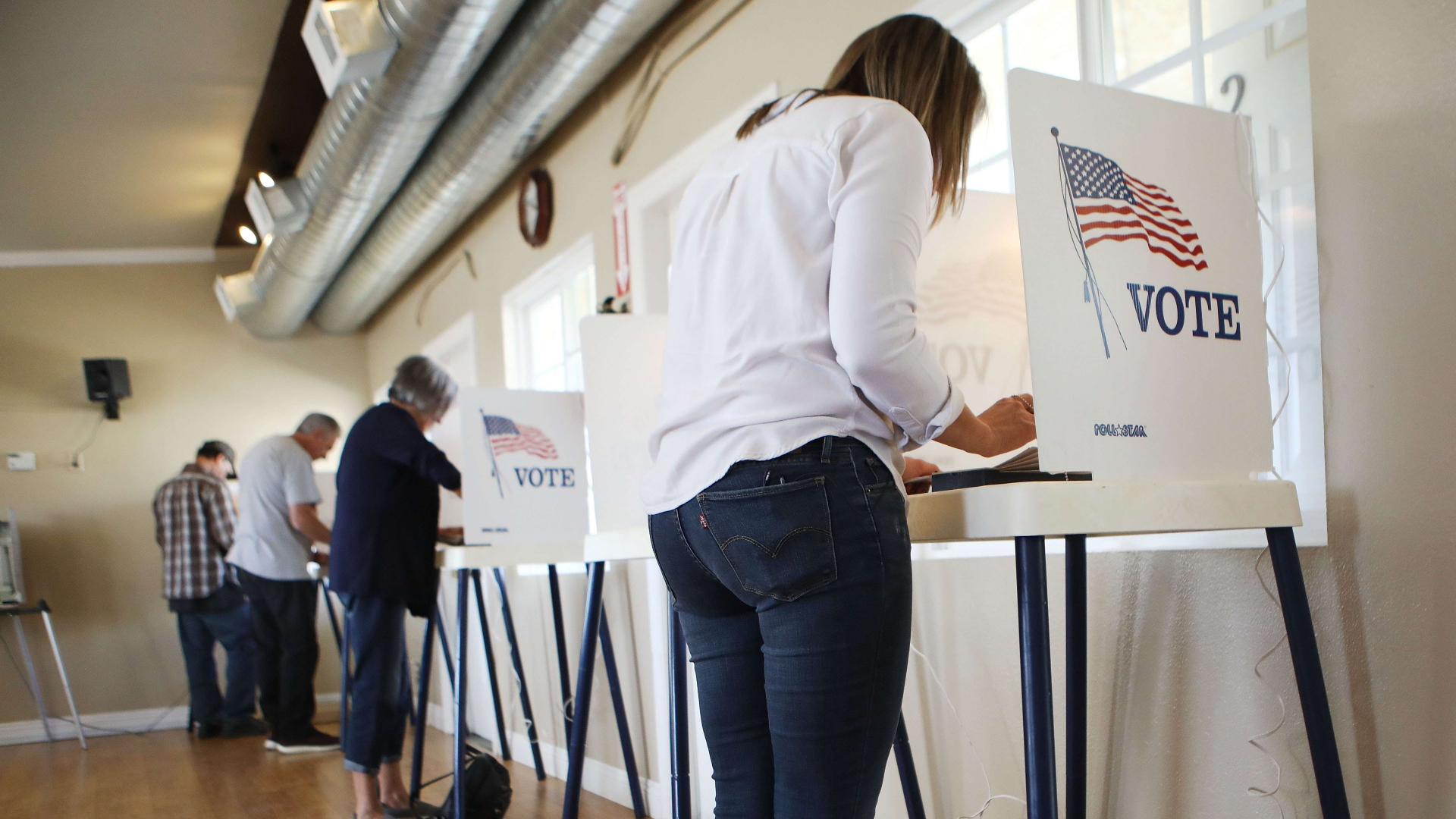Wahlkabine in den USA | Bildquelle: AFP
