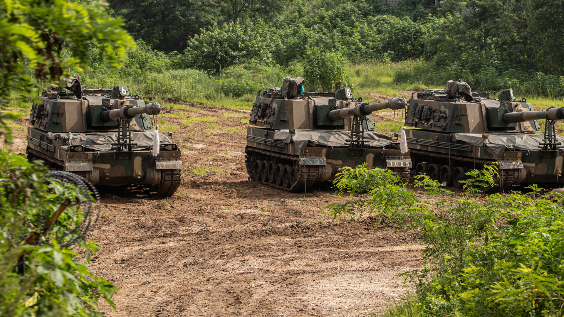 Panzer bei Militärübungen der USA und Südkorea | EPA