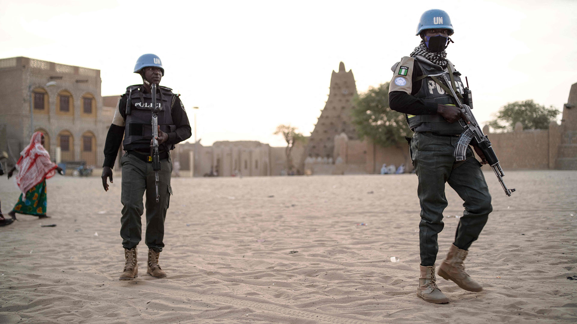 Polizisten der Minusma im Einsatz in Mali. | AFP
