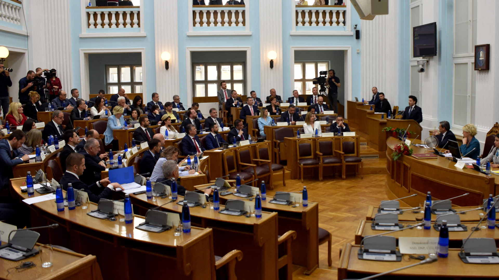 Sitzung des Parlaments in  Cetinje | AFP