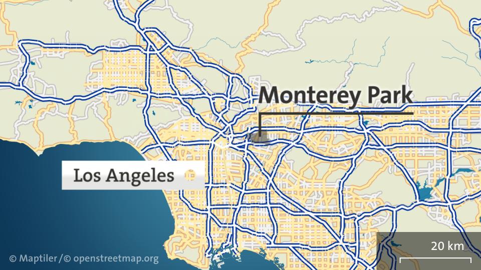 Karte: Monterey Park, Los Angeles