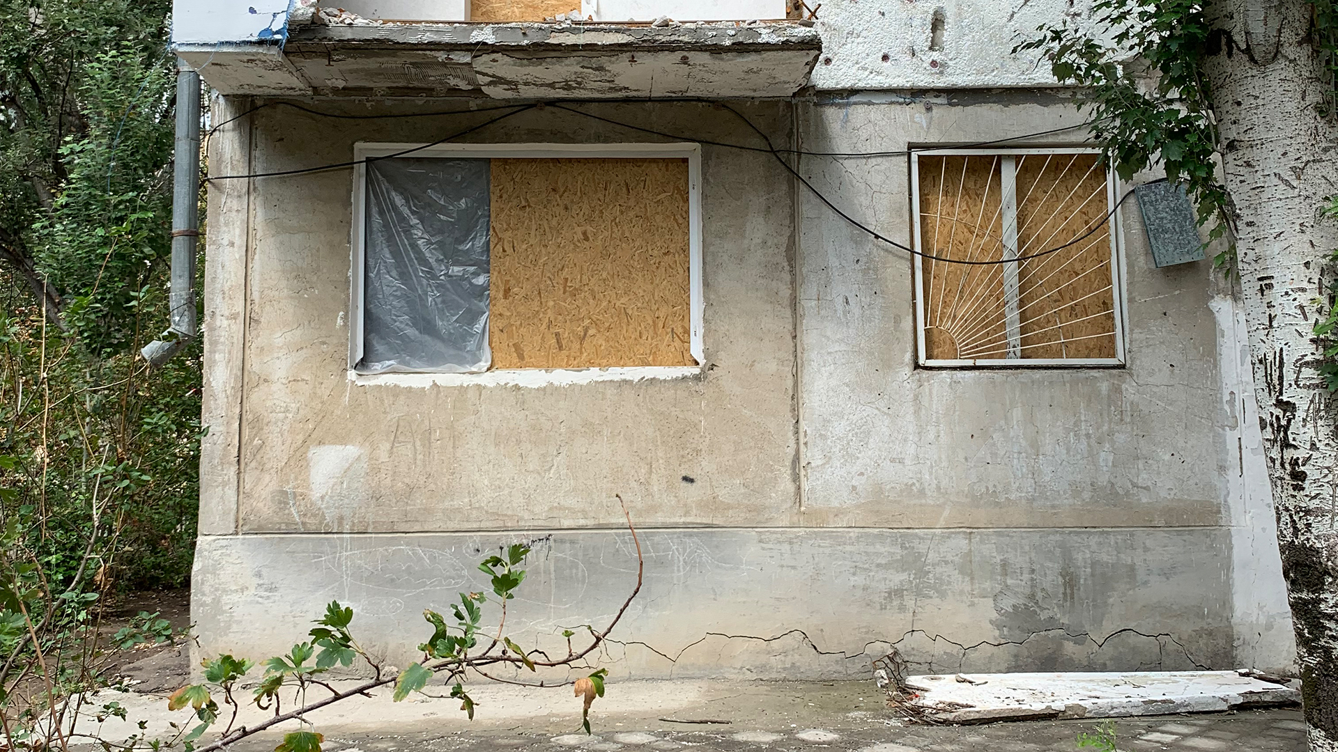 Provisorisch reparierte Fenster in Mikolajiw | Andrea Beer, WDR