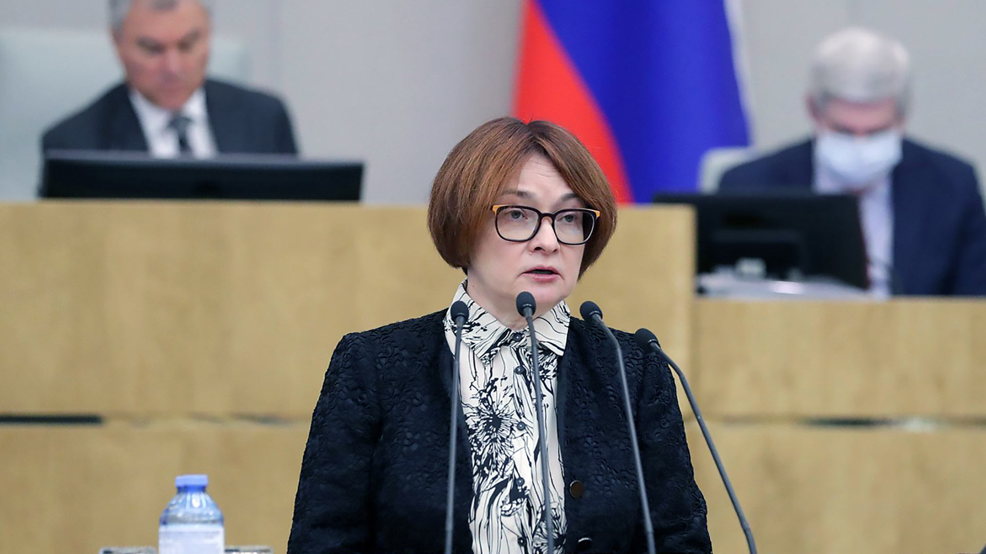  Elvira Nabiullina, Leiterin der Zentralbank in Russland | picture alliance/dpa/ÃÃ°Ã¥Ã±Ã±-