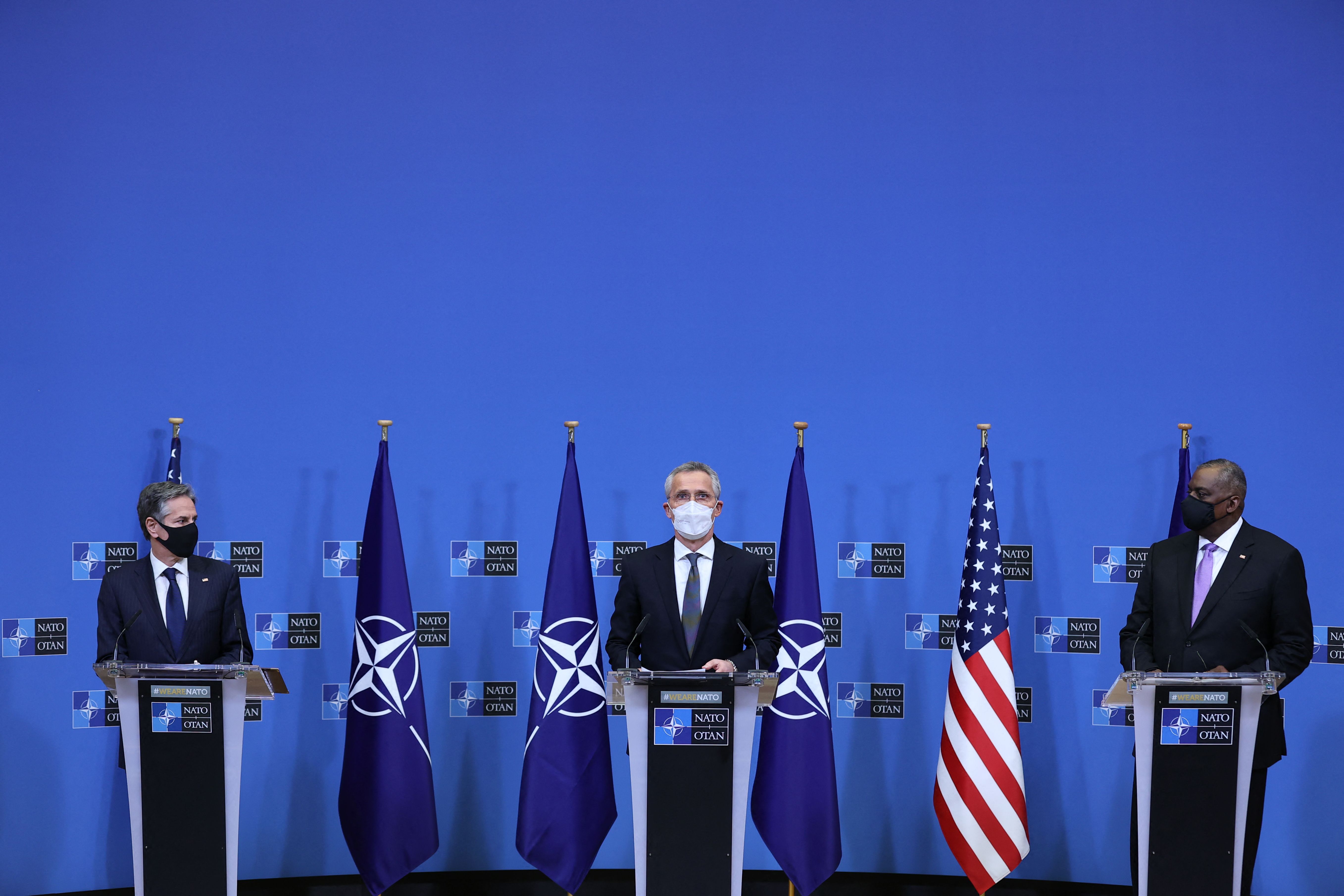Pressekonferenz der NATO zum Afghanistan-Abzug | AFP