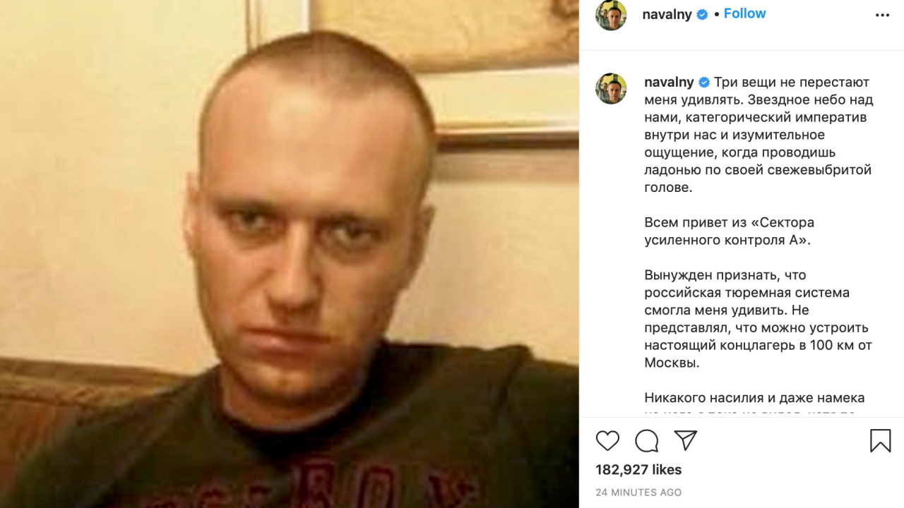 Instagram-Post von Alexej Nawalny | via REUTERS