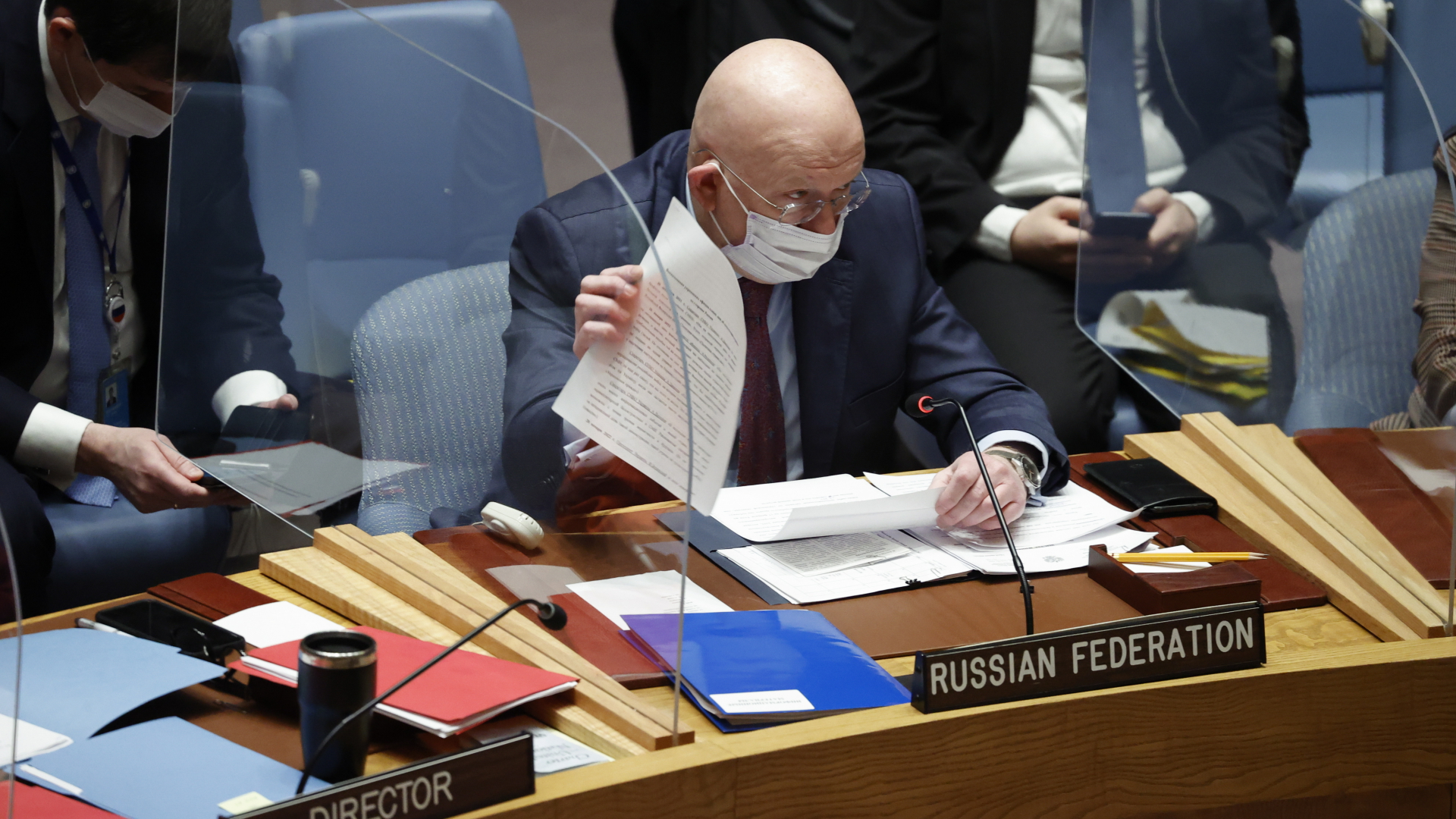 Russlands UN-Botschafter Wassili Nebensia  | EPA