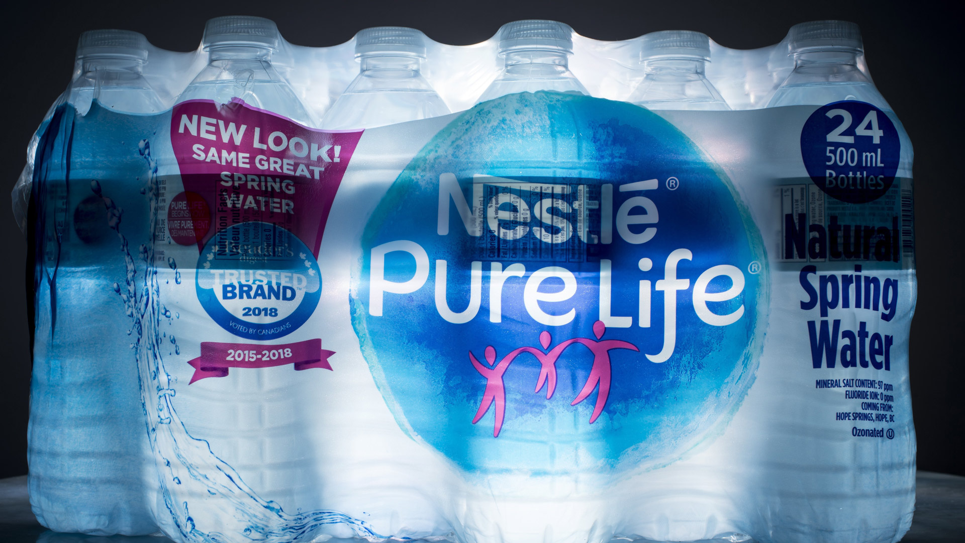 Pure Life-Wasserflaschen von Nestlé in den USA