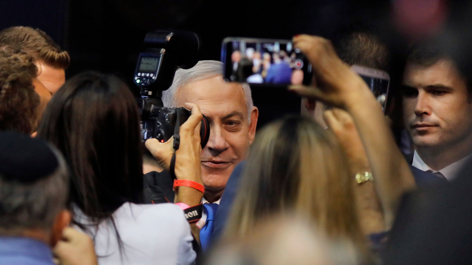 Amtsinhaber Benjamin Netanjahu. | AFP