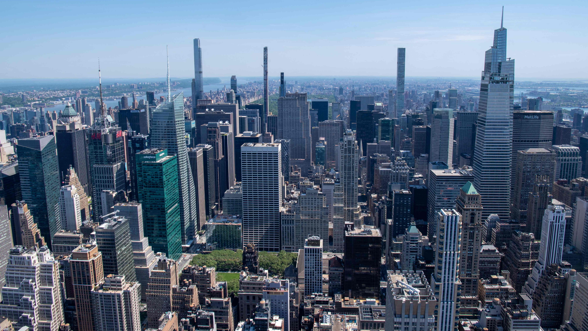 Skyline von Manhattan mit zahlreichen Wolkenkratzern | AFP