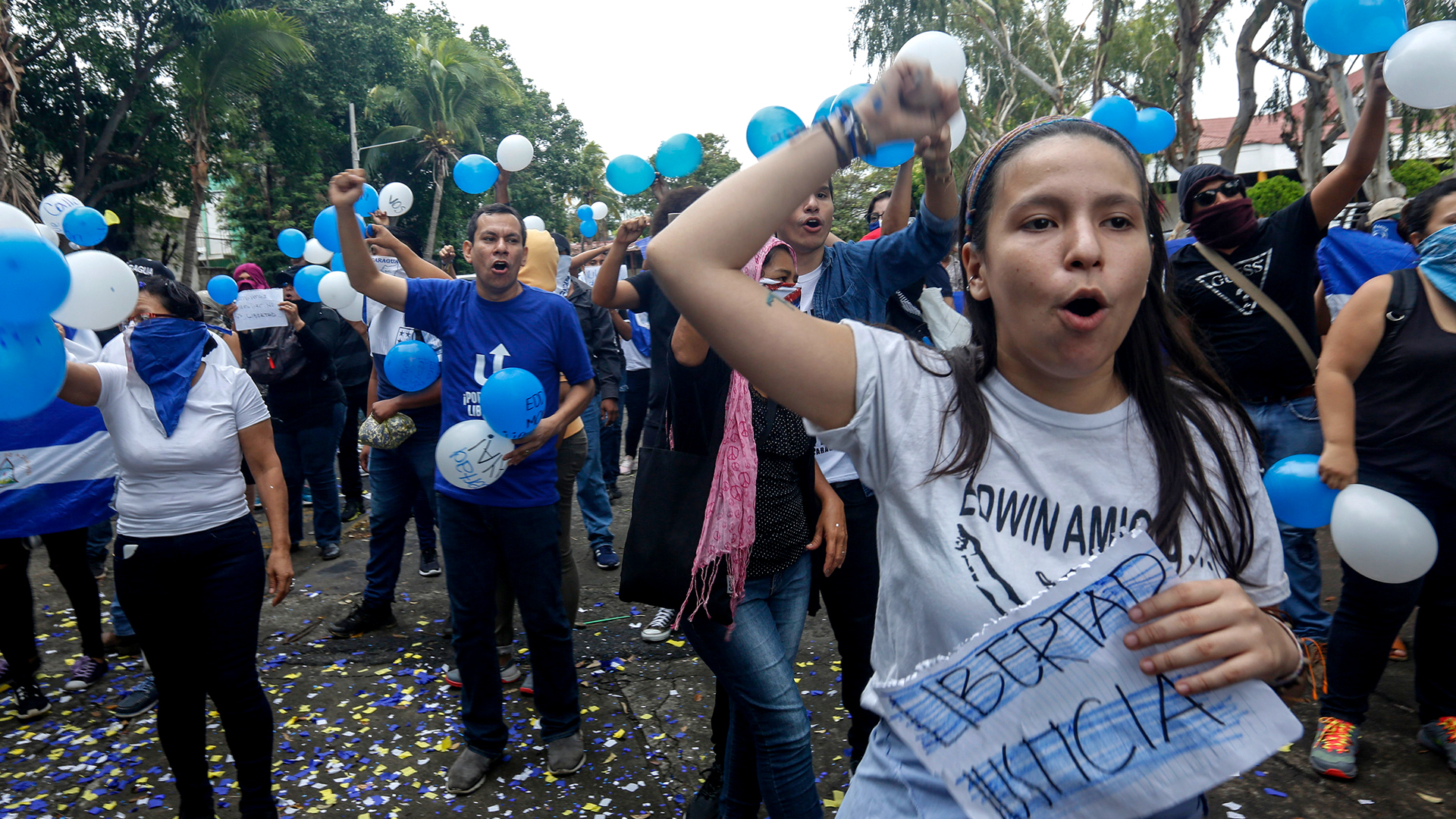 Proteste von Regierungsgegnern in Managua am 26. Mai 2019 | AP