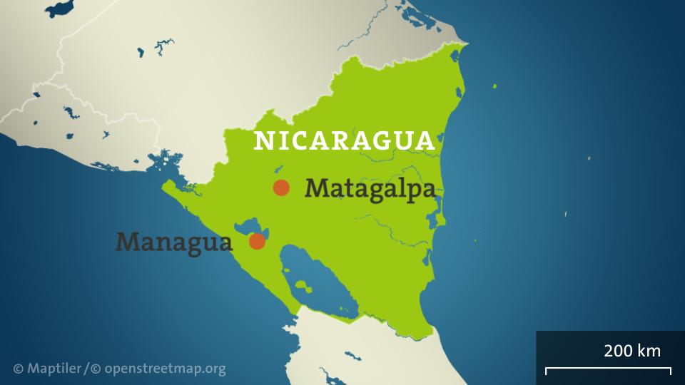 Karte: Matagalpa in Nicaragua