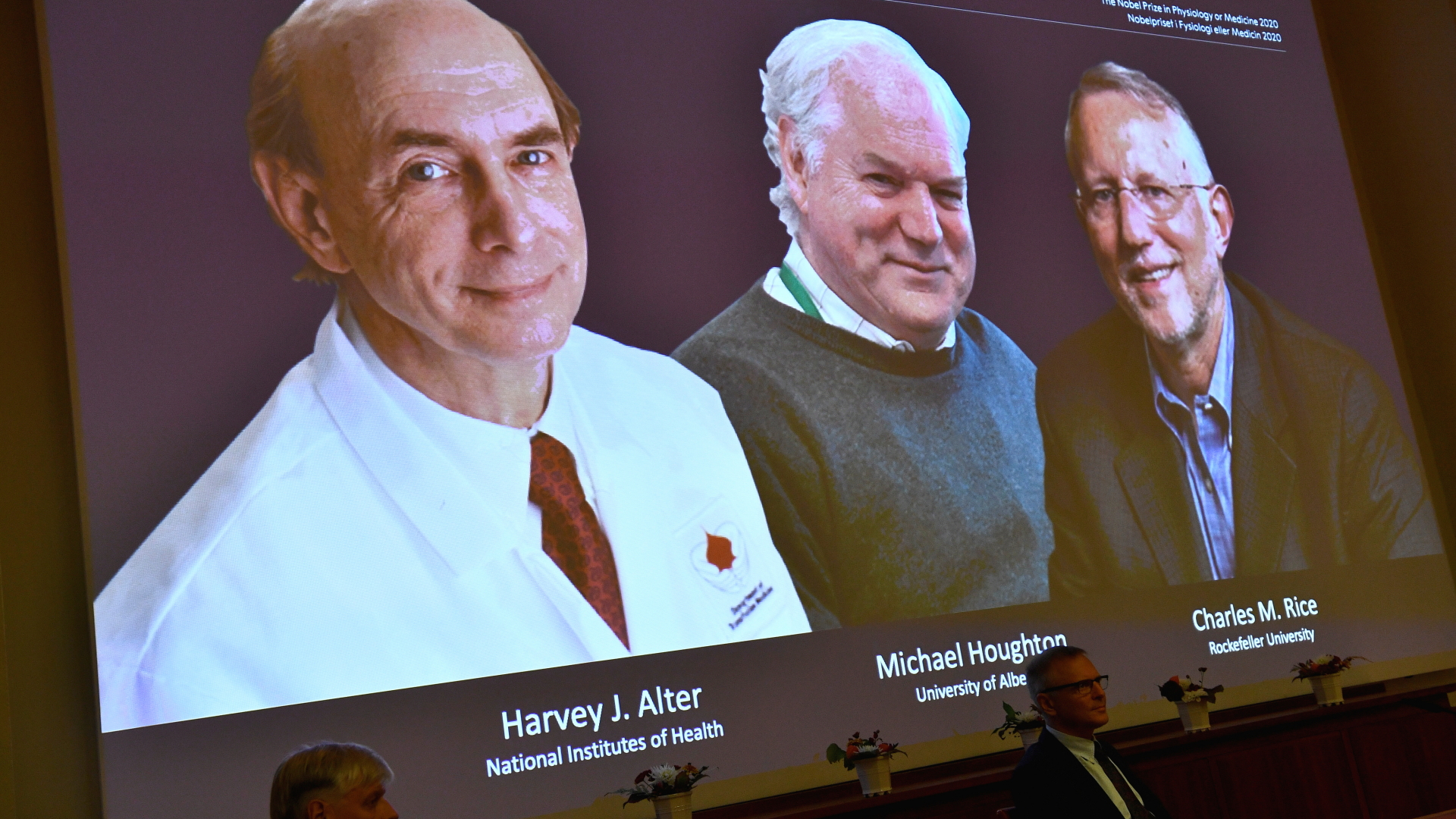 Nobelpreis Medizin: Harvey J. Alter, Michael Houghton und Charles M. Rice | via REUTERS