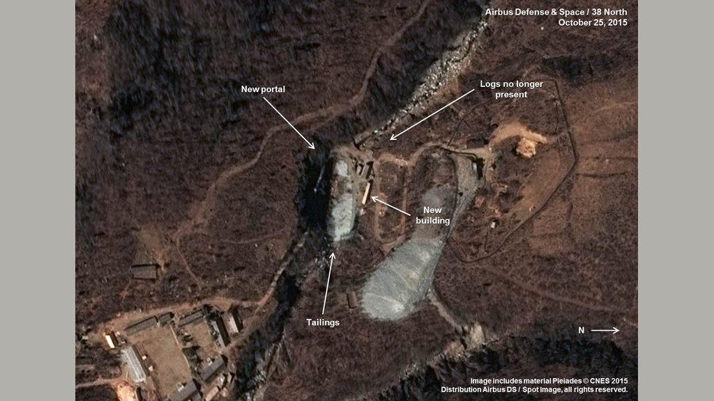 vermutetes Nukleartestgelände in Nordkorea