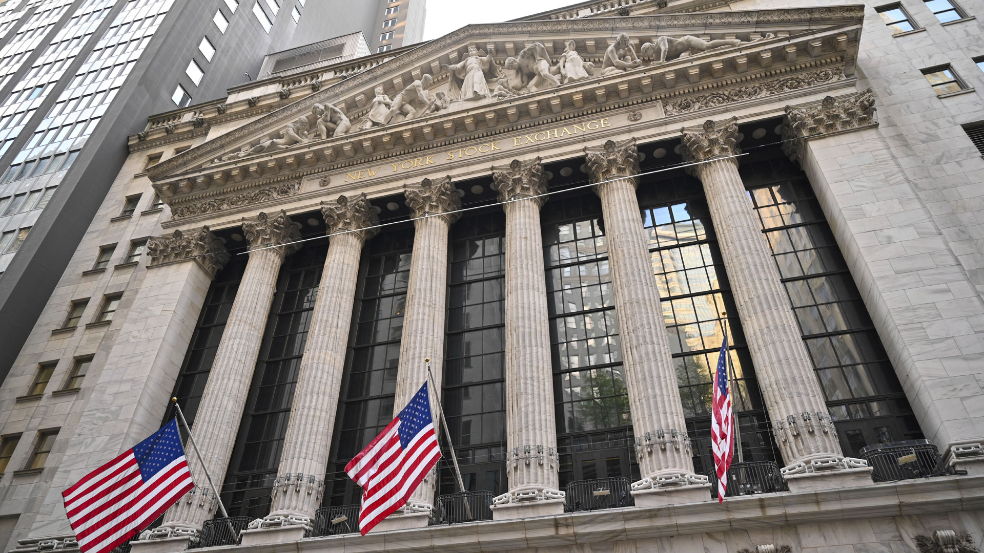 New Yorker Börse (NYSE) an der Wall Street in New York.