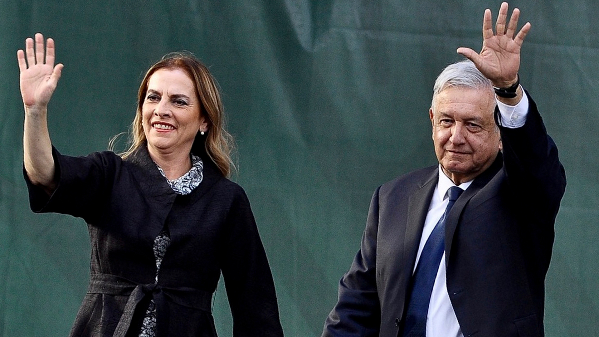 Andres Manuel Lopez Obrador und seine Frau Beatriz Gutierrez | dpa