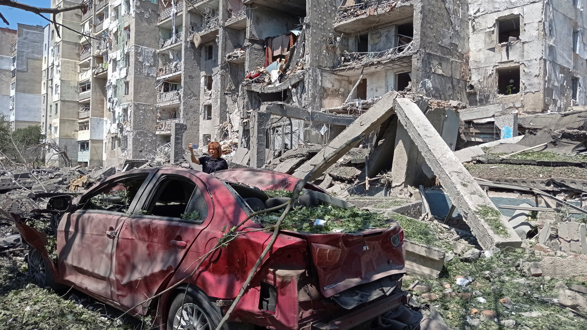 Zerstörtes Gebäude in Serhijiwka nahe Odessa | REUTERS