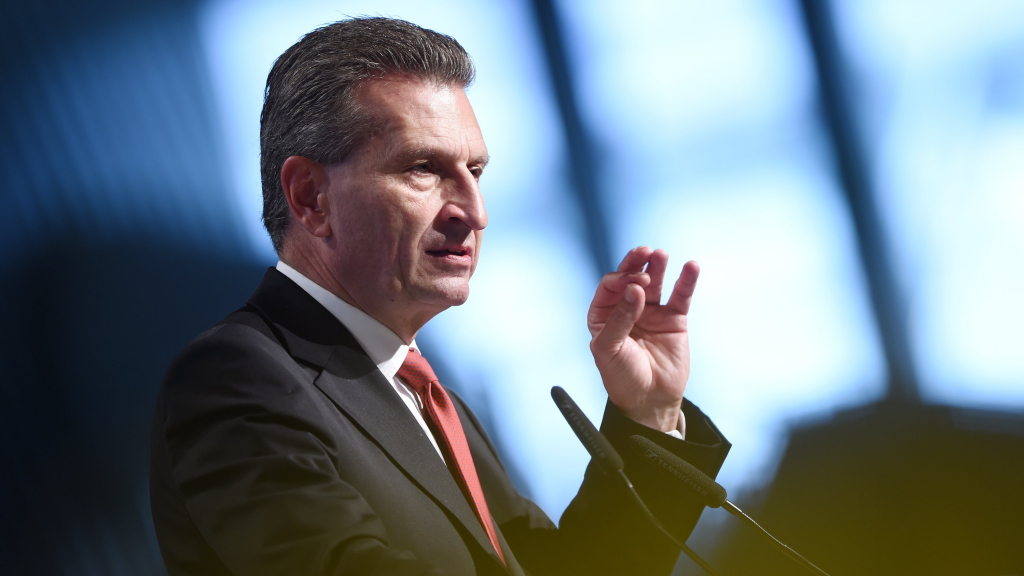 EU-Kommissar Oettinger | dpa