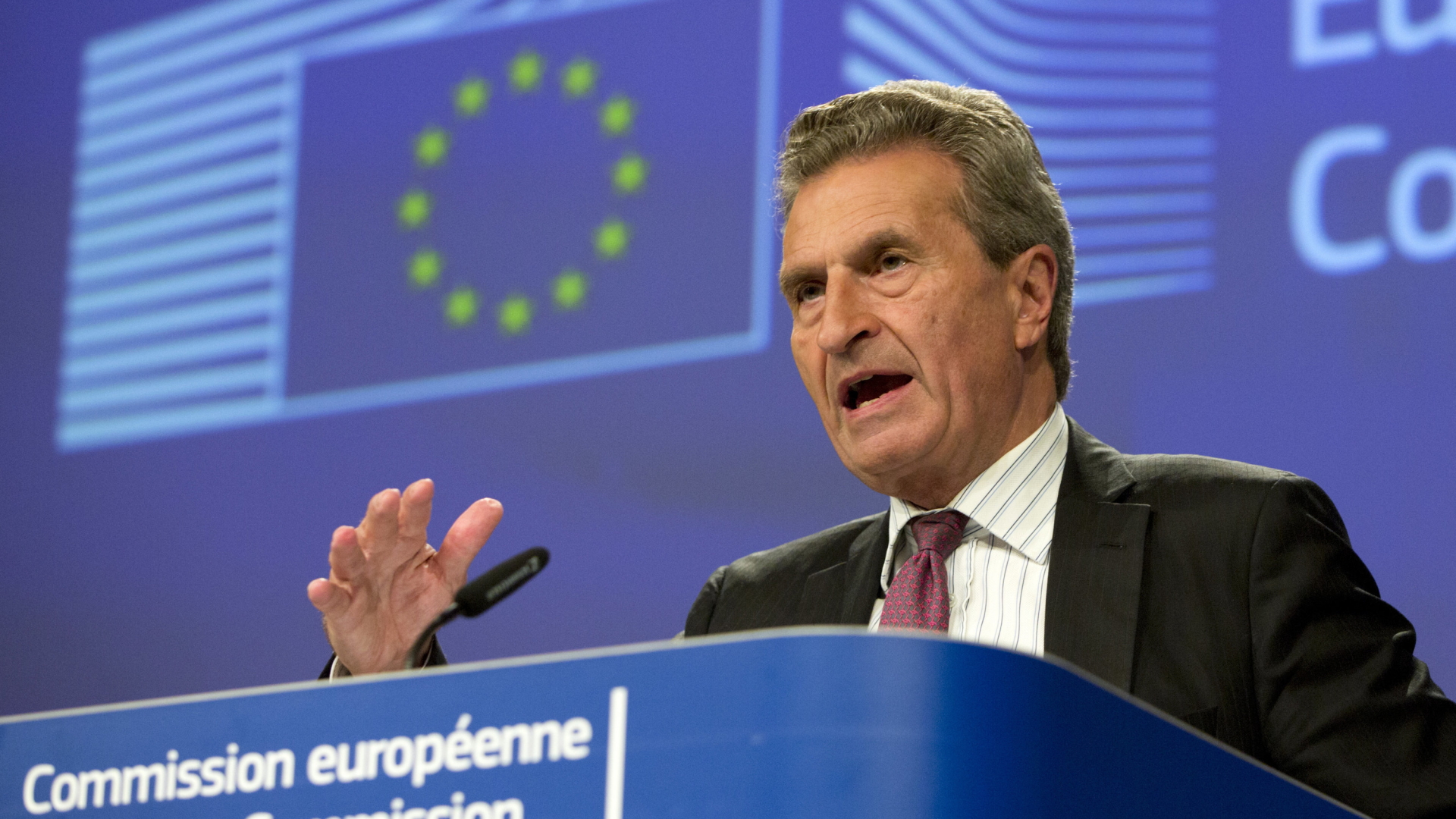 EU-Kommissar Günther Oettinger | Bildquelle: AP