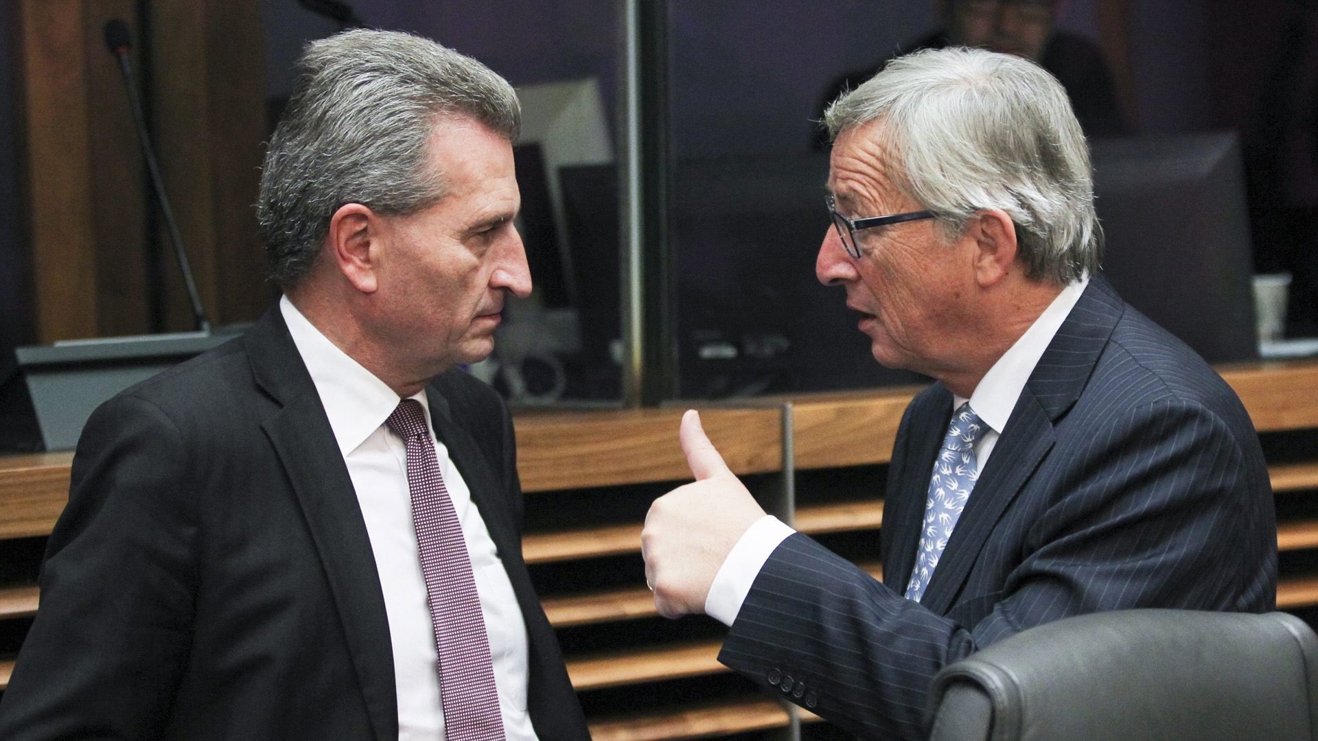 Oettinger und Juncker | dpa