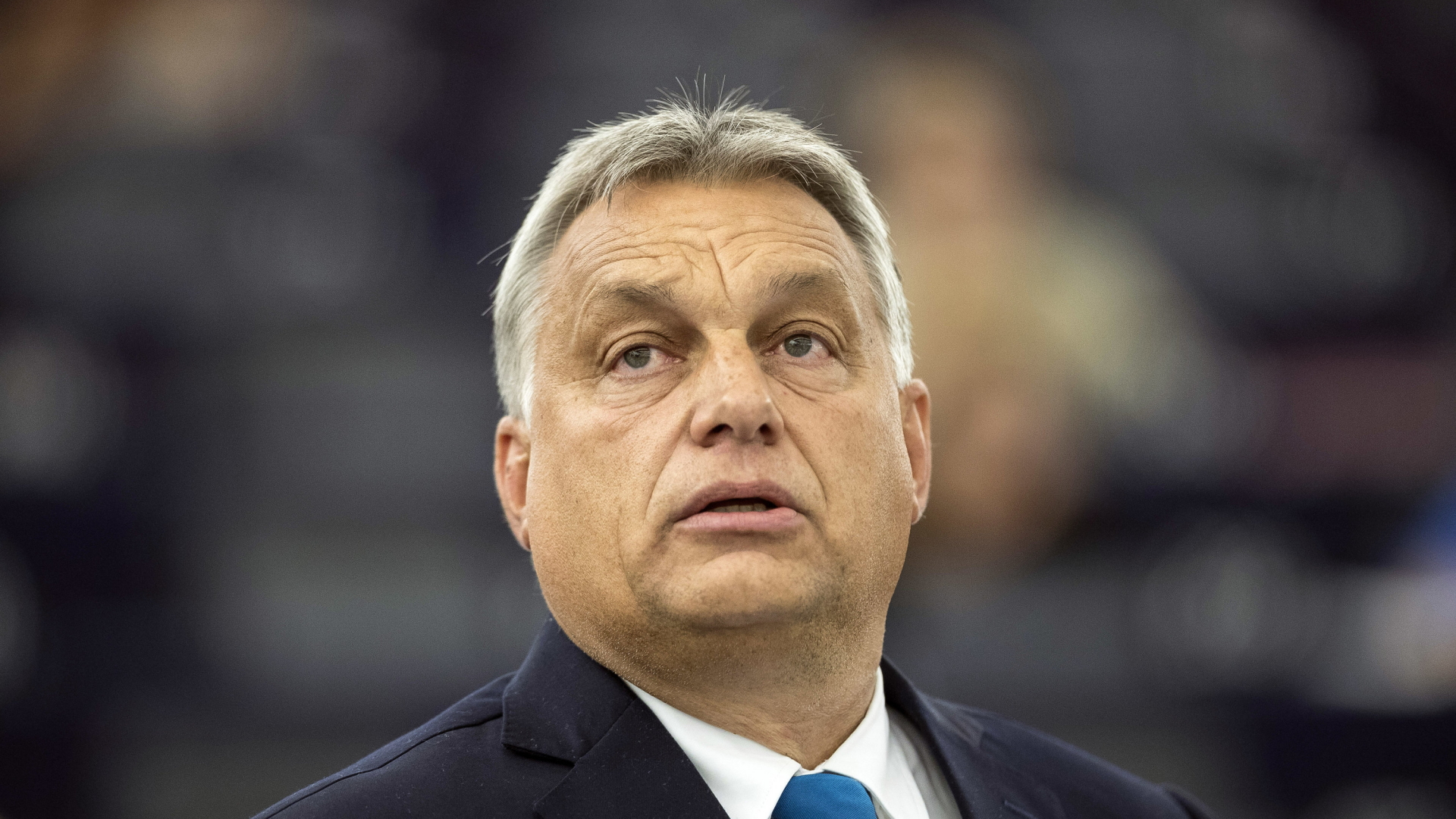 Ungarns Premier Orban spricht im EU-Parlament. | AP