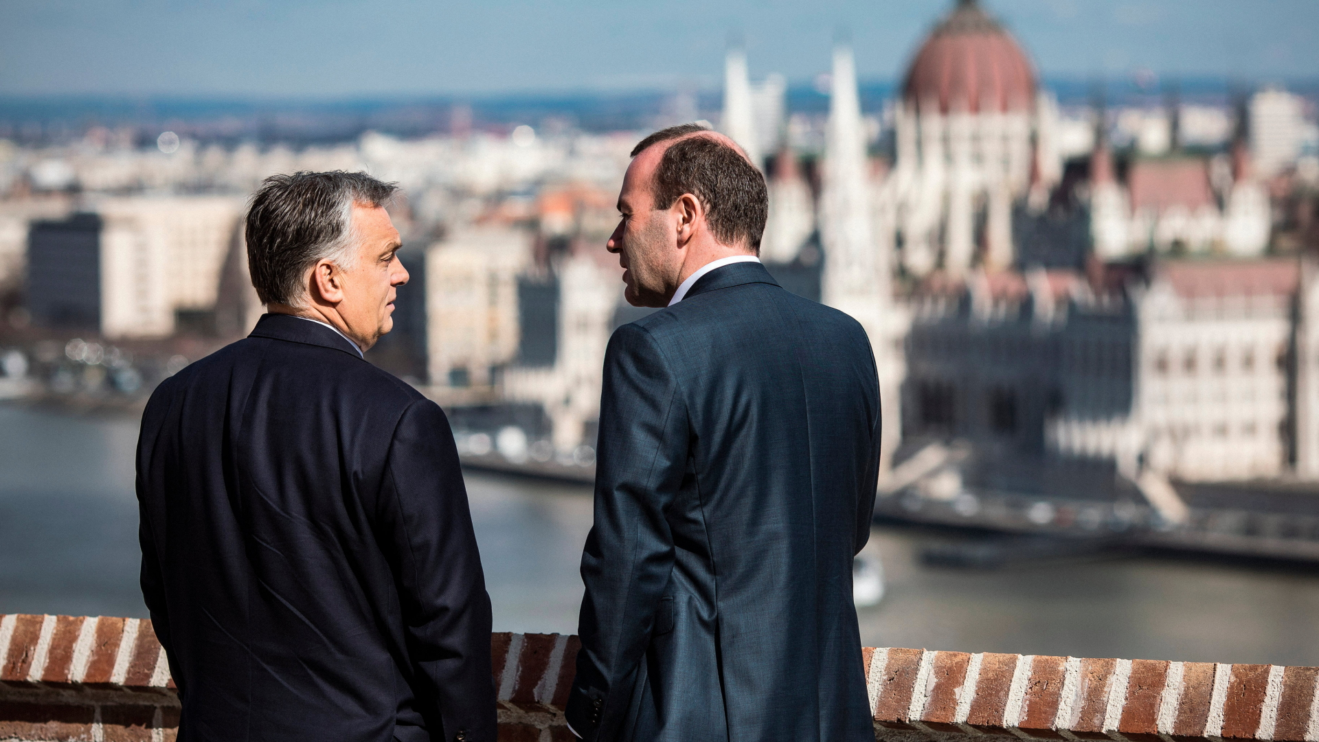 Viktor Orban und Manfred Weber (Archivbild: 12. März 2019) | BALAZS SZECSODI/HUNGARIAN PM PRE