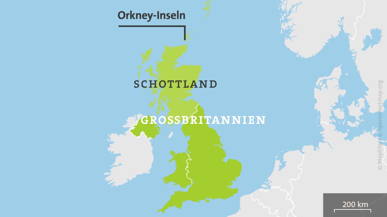 Karte: Orkney-Inseln