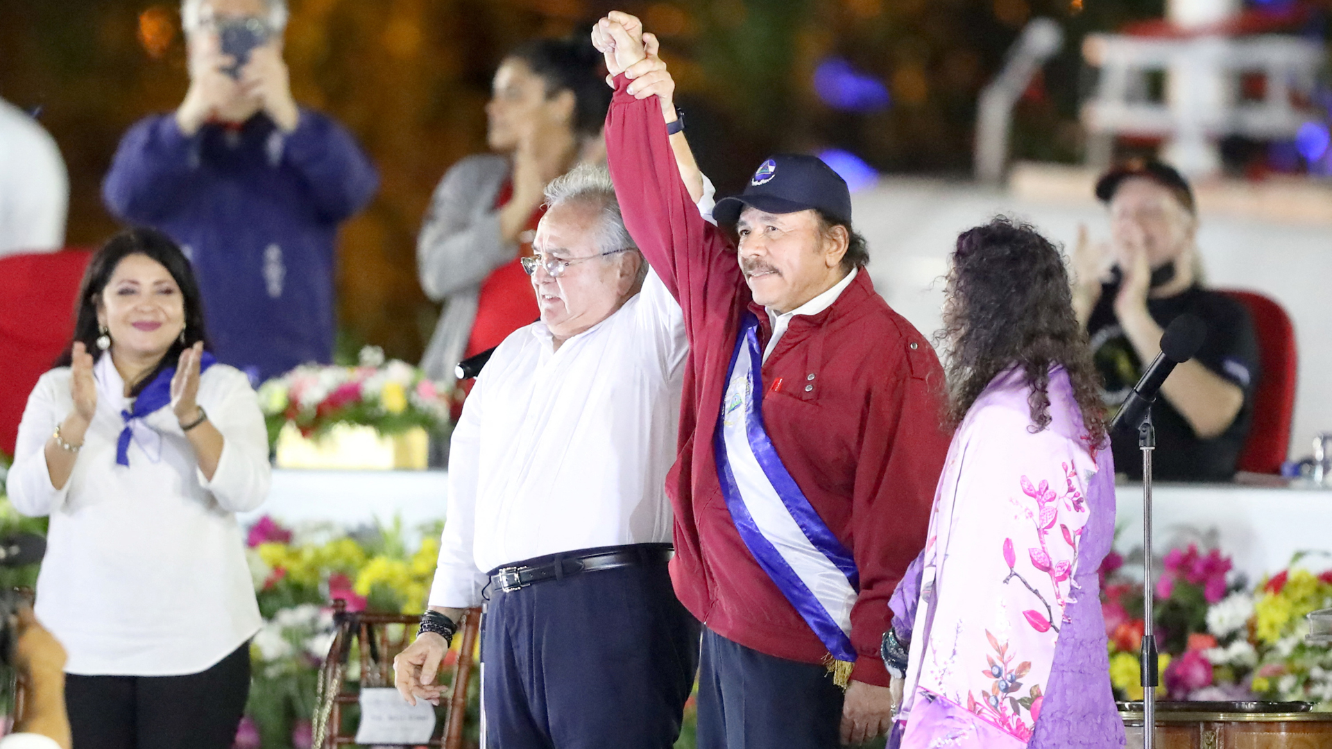 Gustavo Porras und Daniel Ortega. | via REUTERS