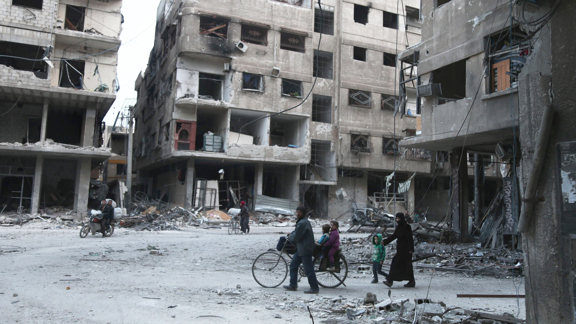 Zerstörte Gebäude in Ost-Ghouta | AFP