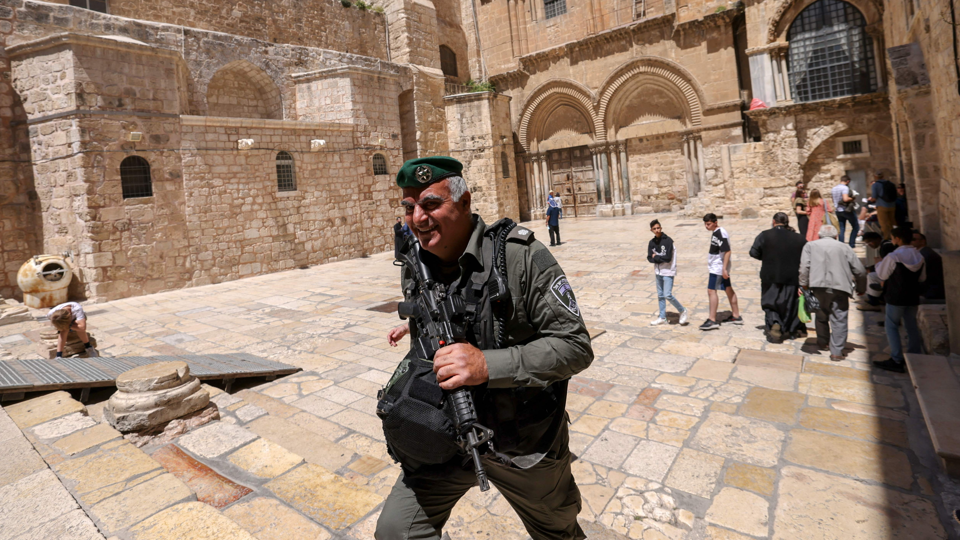 Sicherheitskraft in der Altstadt von Jerusalem | AFP