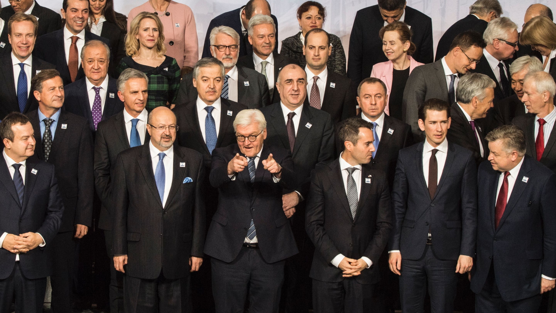 Die Außenminister der OSZE-Staaten, Zannier und Link | AFP