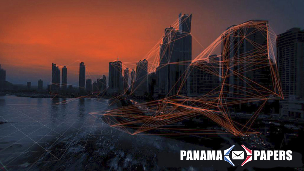 Verfremdete Skyline von Panama-Stadt.
