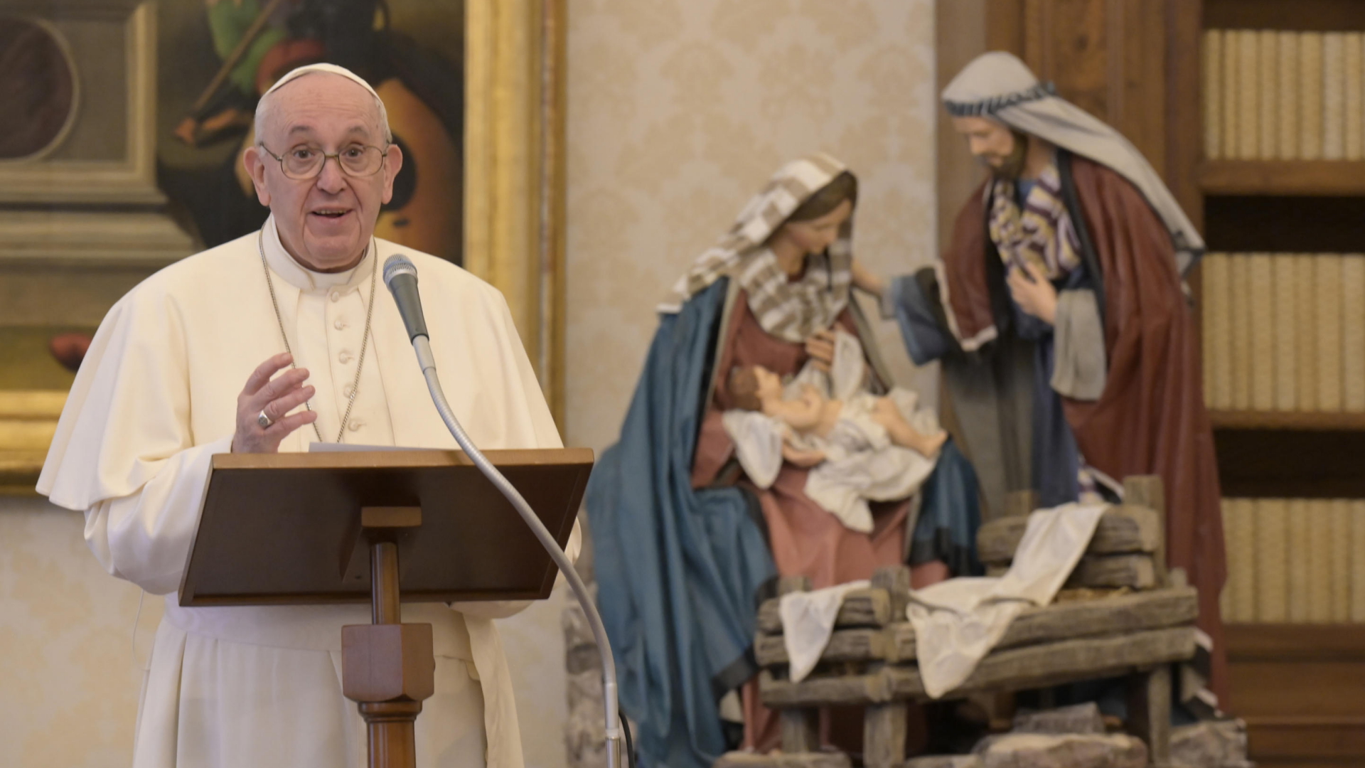 Papst Franziskus beim Angelus-Gebet im Apostolischen Palast| Bildquelle: VATICAN MEDIA HANDOUT/EPA-EFE/Sh