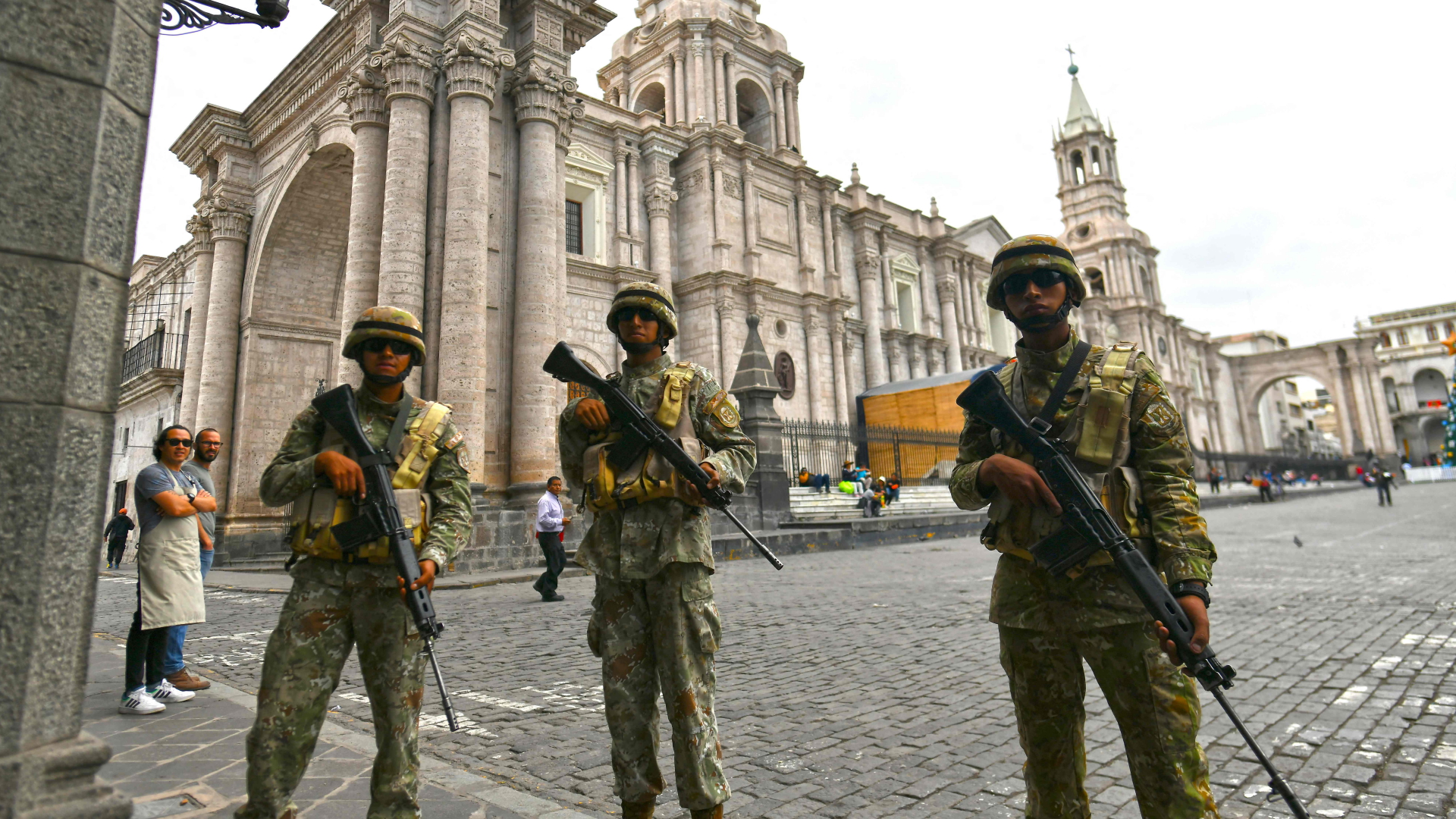 Militär patrouilliert im peruanischen Arequipa | AFP