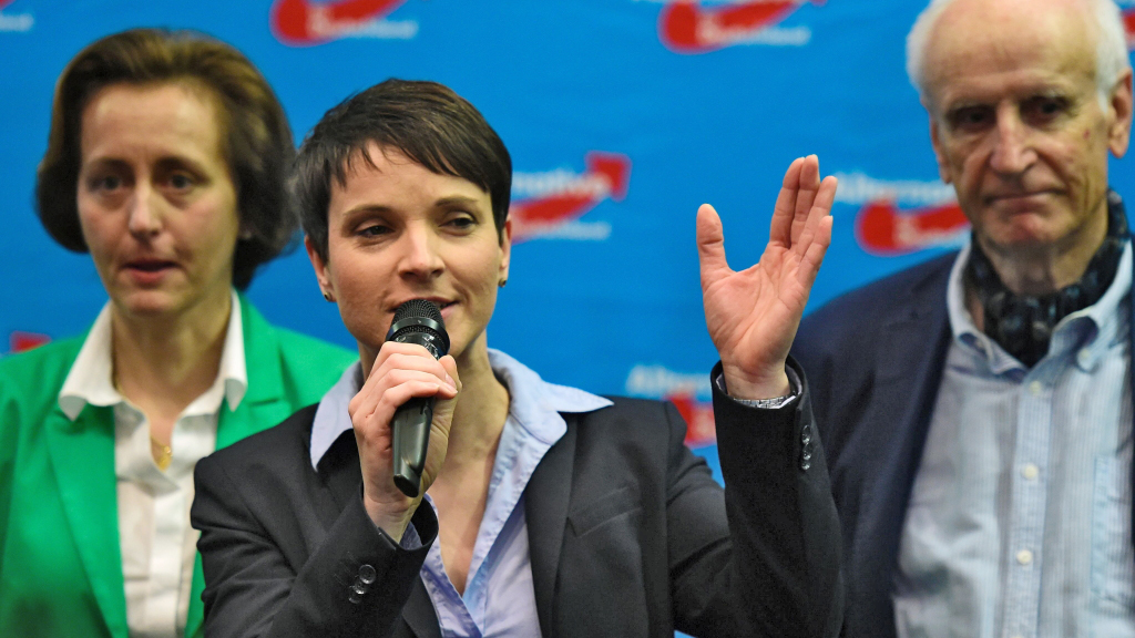 Frauke Petry, von Storch (links)