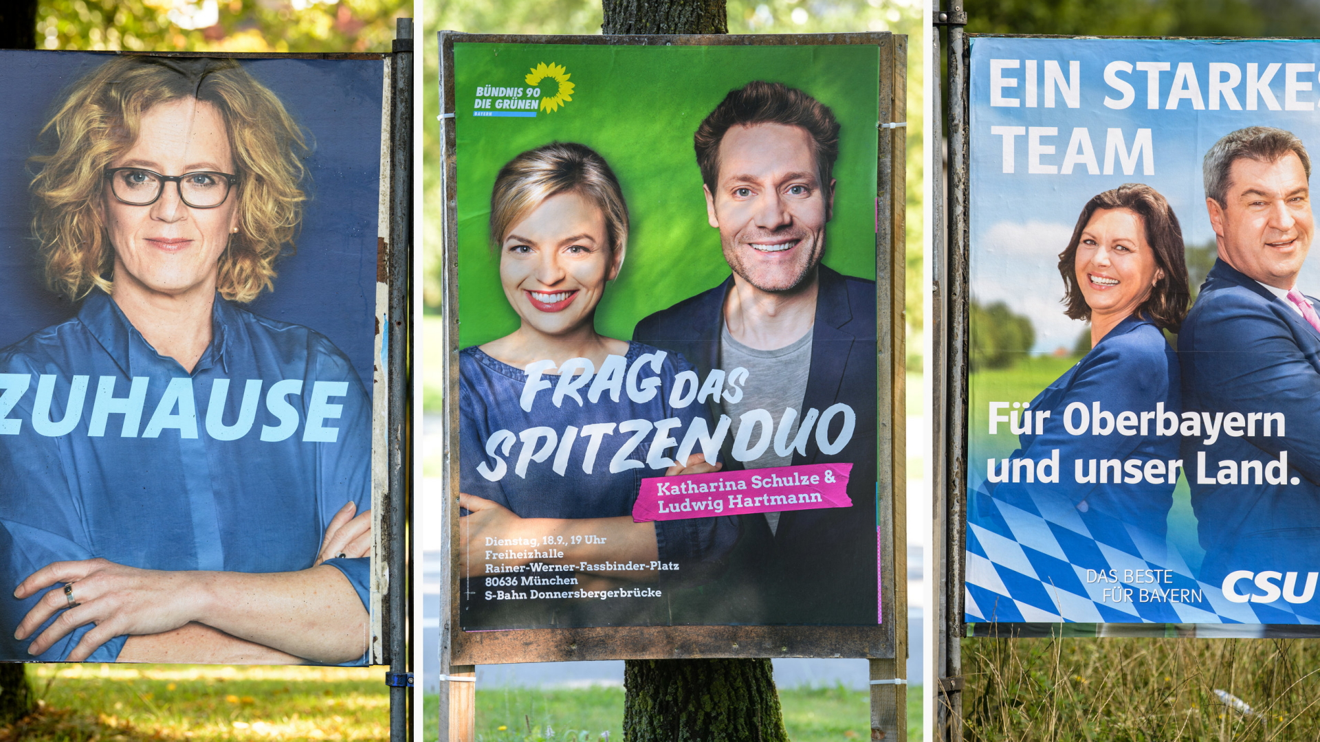 Plakate zur Landtagswahl in Bayern | dpa