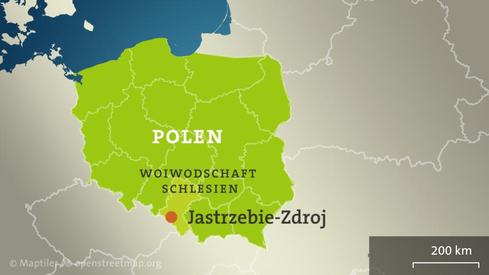 Karte: Jastrzebie-Zdroj in Polen