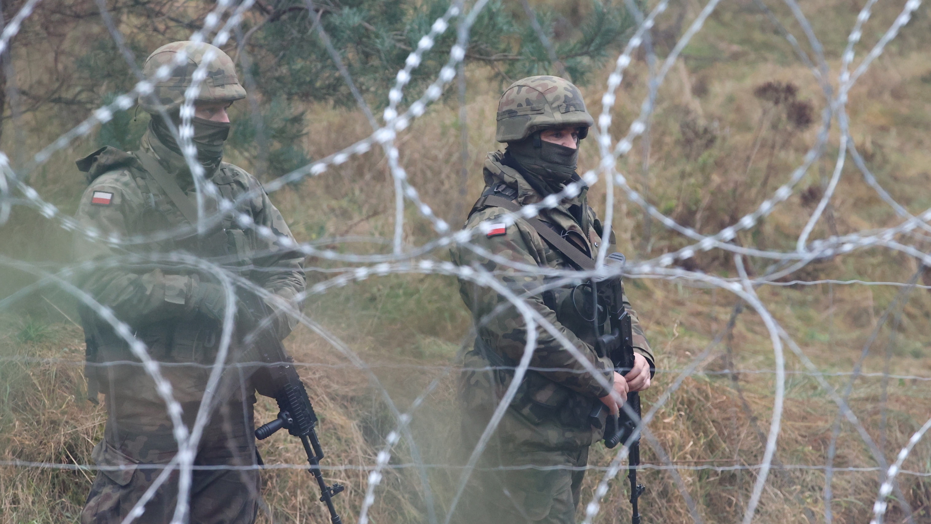 Polnische Sicherheitskräfte an der Grenze zu Belarus | EPA