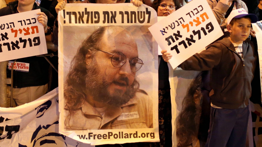 Demonstration für den israelischen Spion Jonathan Pollard.