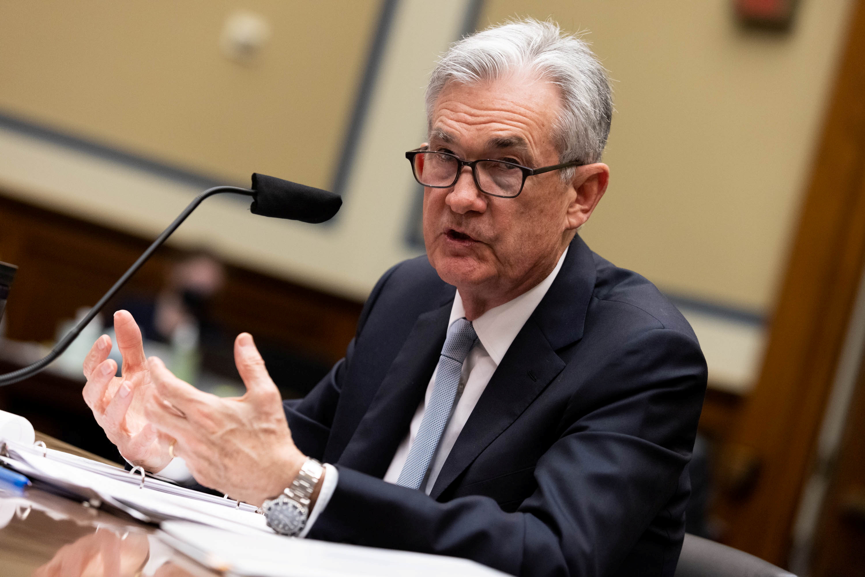 Fed-Chef Jerome Powell spricht bei einer Anhörung im US-Kongress | REUTERS