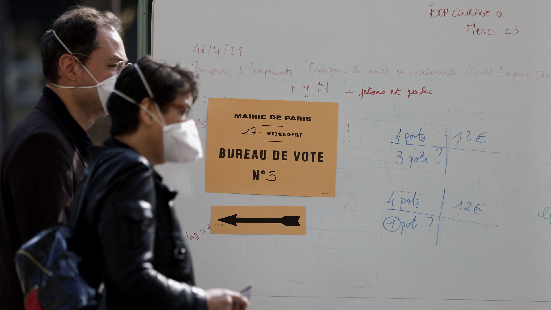 Wahllokal in Paris