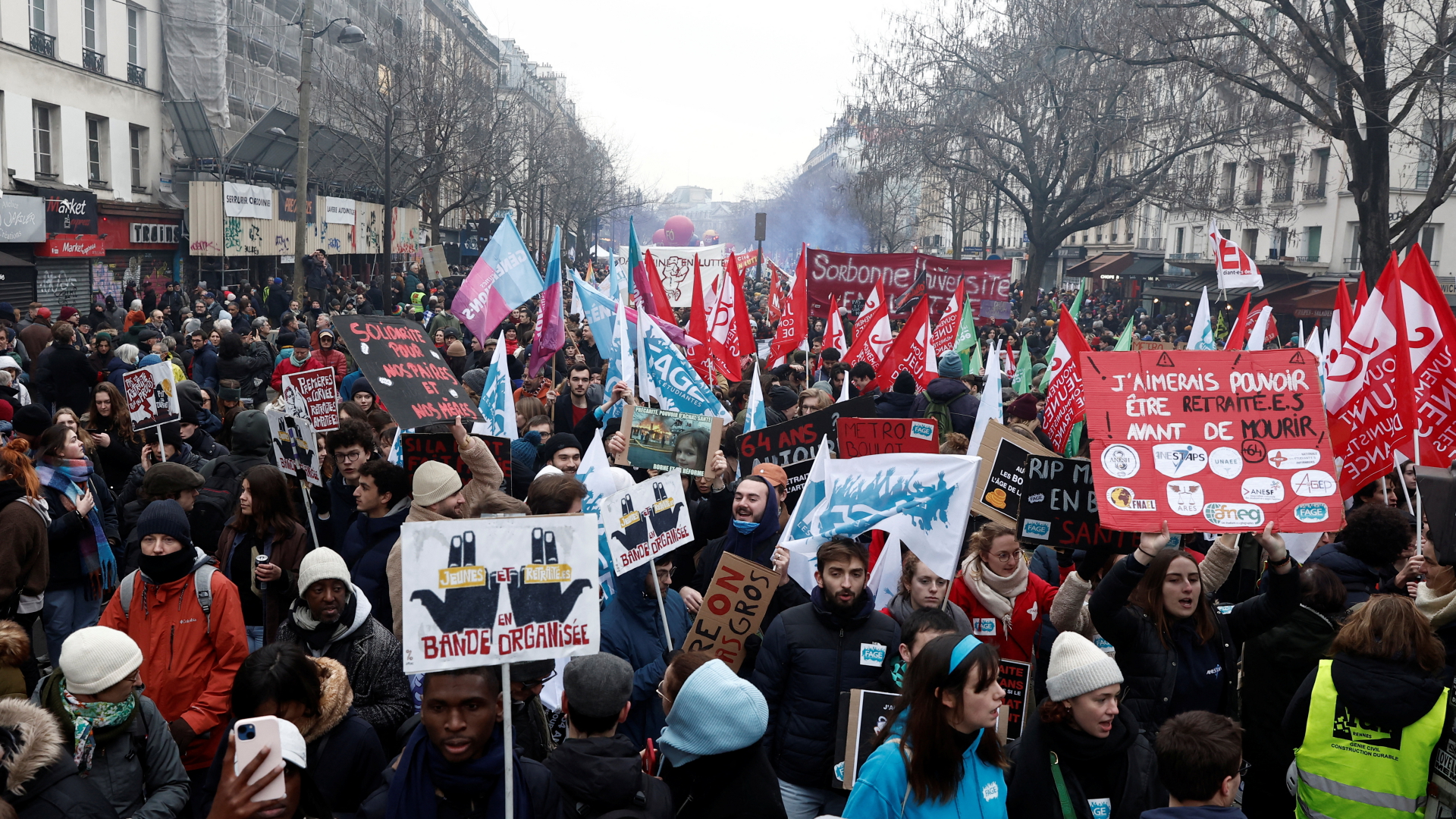 Demonstration gegen die Rentenreform in Paris | REUTERS