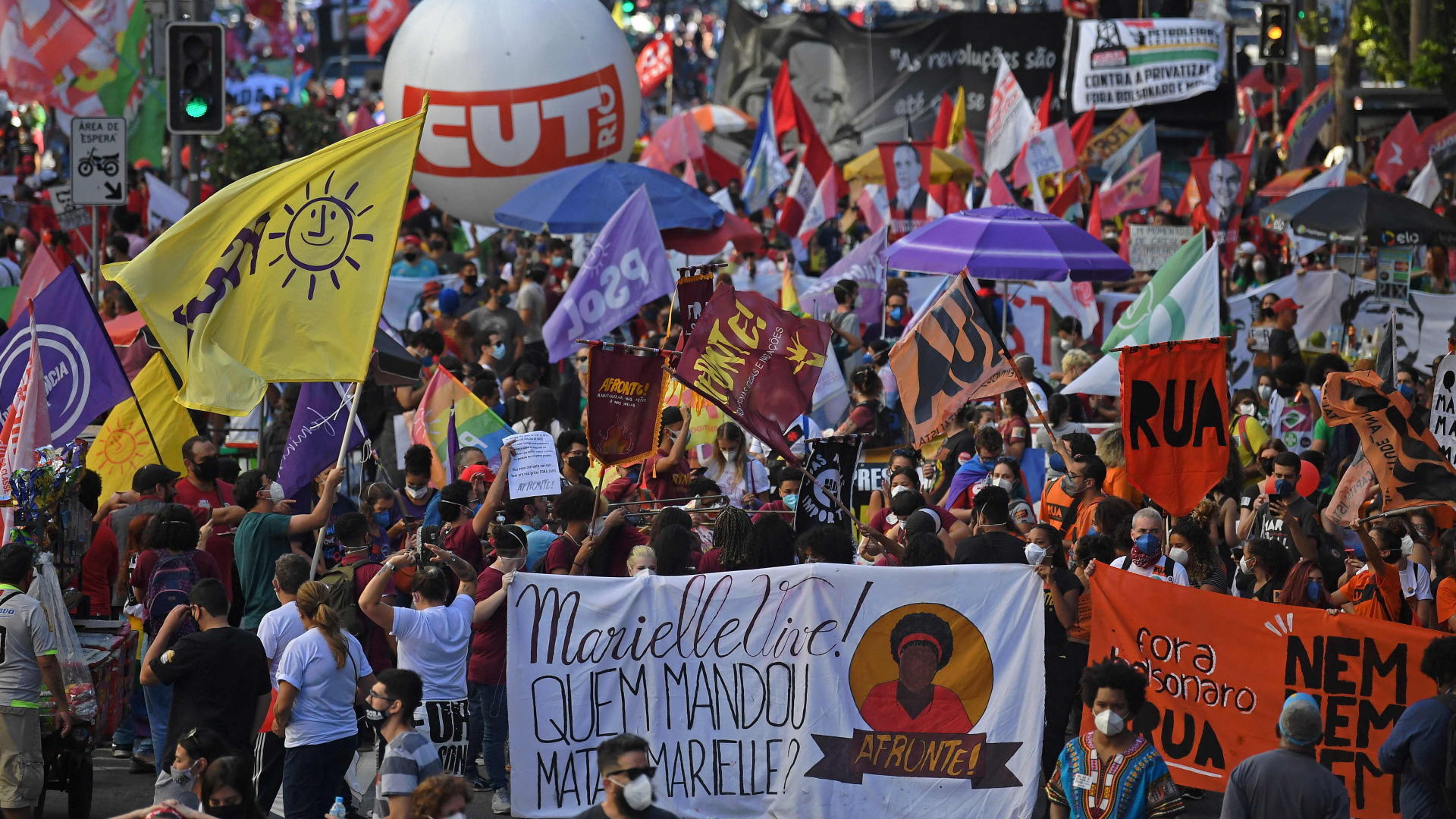 Proteste gegen die Regierung Bolsonaro in Brasilien | AFP