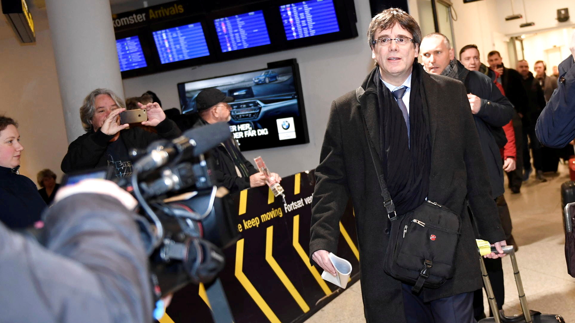 Carles Puigdemont bei seiner Ankunft in Kopenhagen | REUTERS