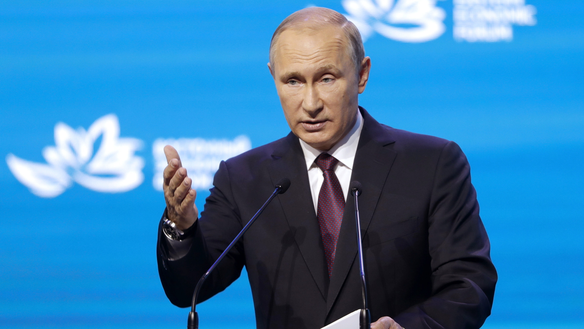 Putin bei einer Rede in Wladiwostok | dpa