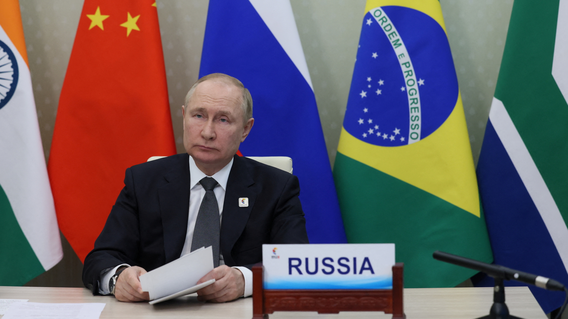Russlands Präsident Wladimir Putin nimmt am BRICS-Gipfel teil | via REUTERS