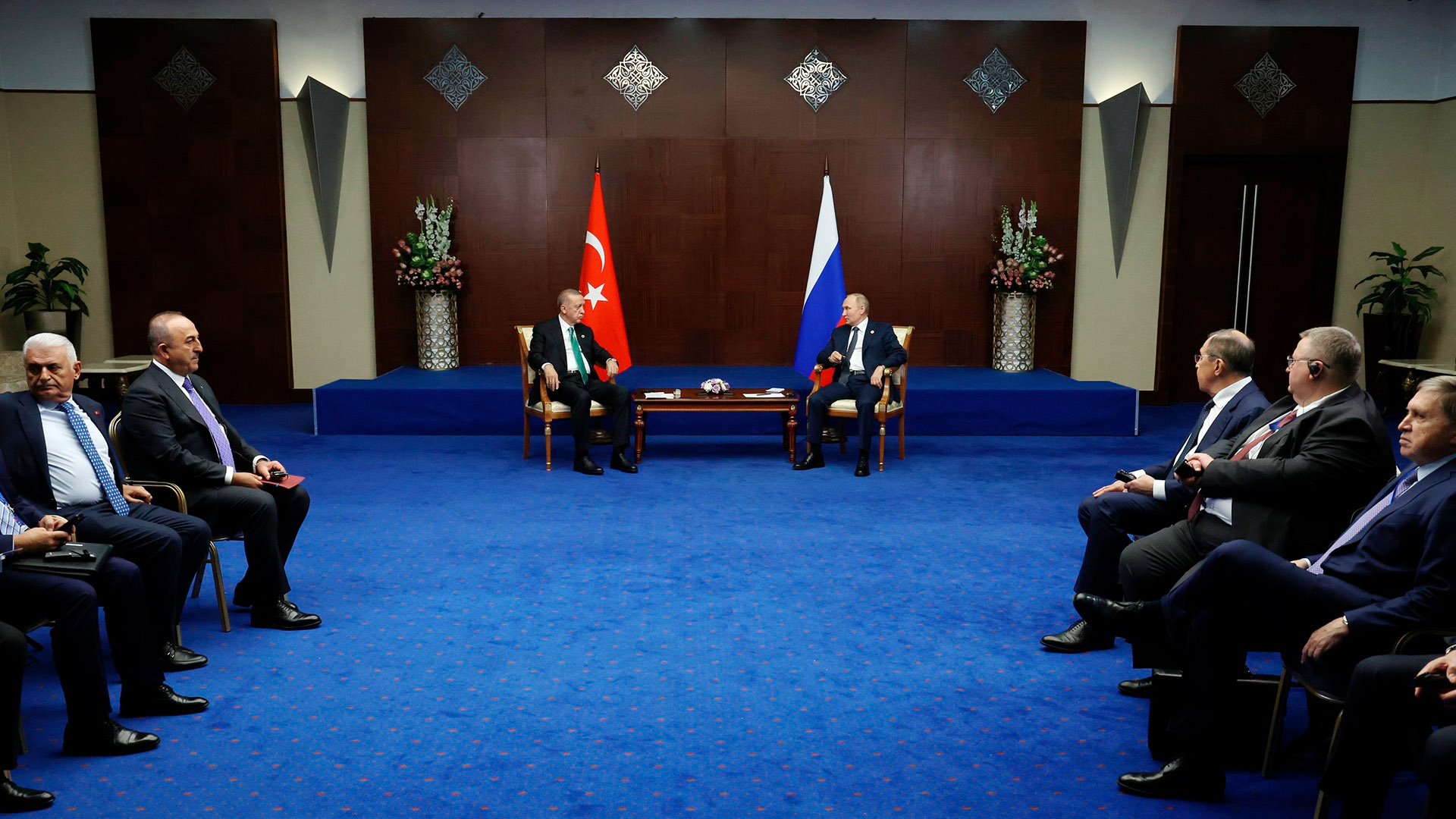 Vladimir Putin (r.) und Recep Tayyip Erdogan (l.) | AP
