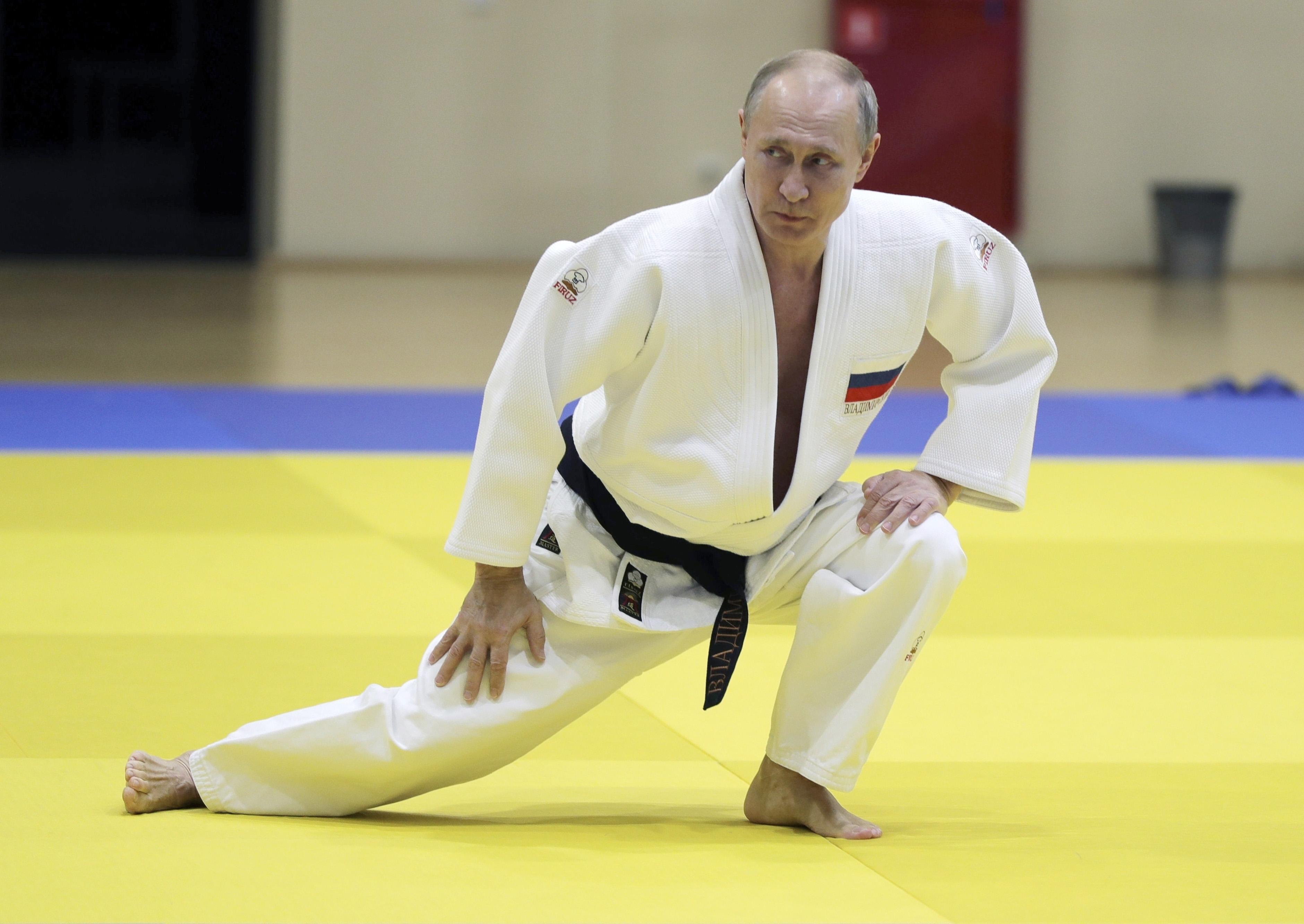 Russlands Präsident Putin beim Judo | picture alliance/dpa